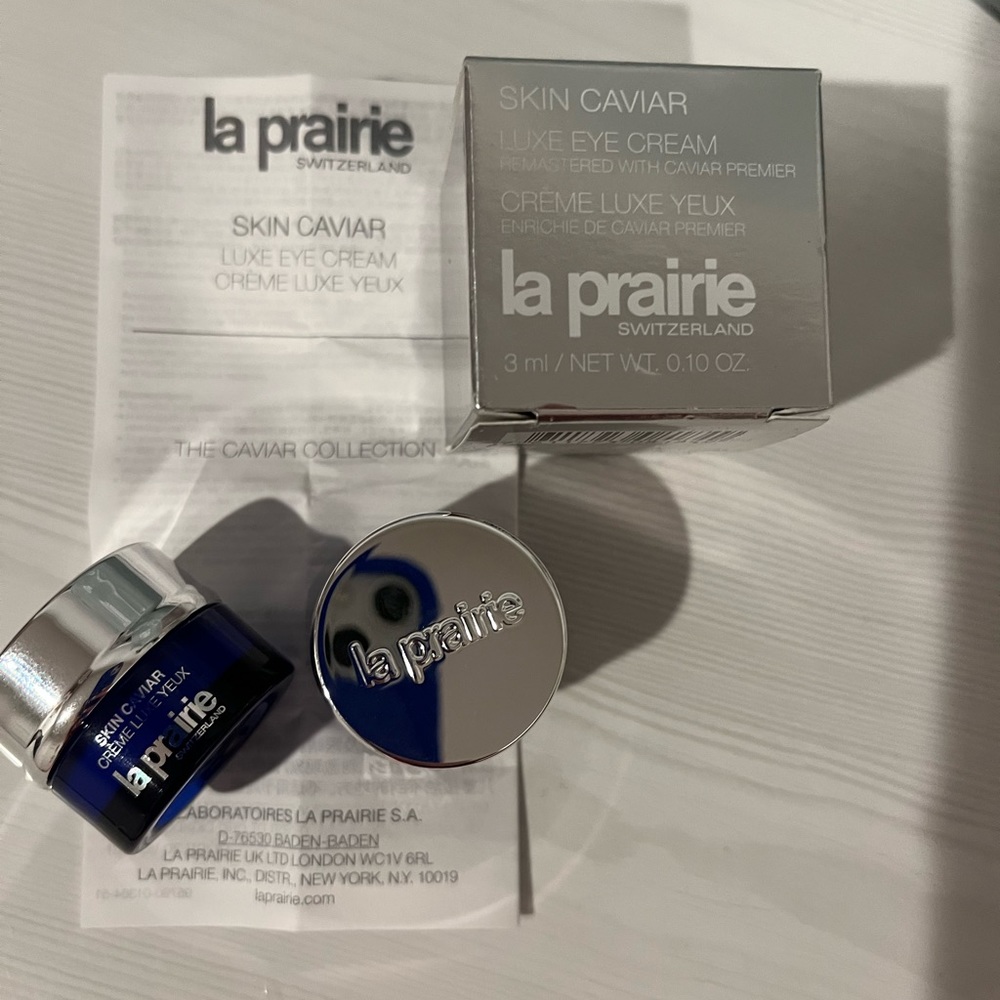 La Prairie skin caviar! This is a luxury eye cream that works amazing!